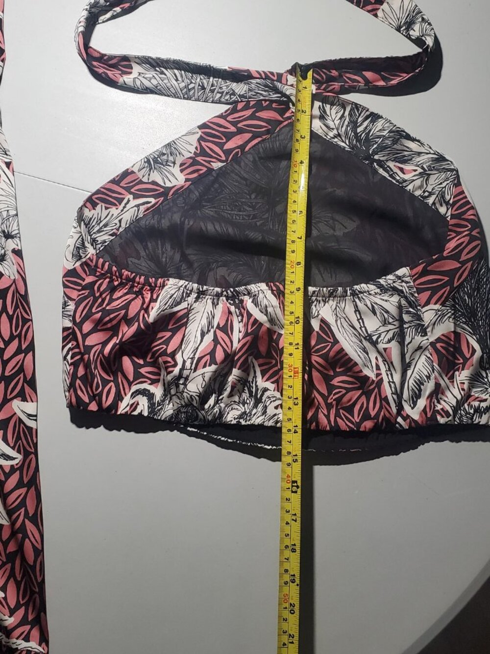 Rachel Zoe Palm Tree Print Halter Top & Pant Set Sz M - Picture 11 of 16